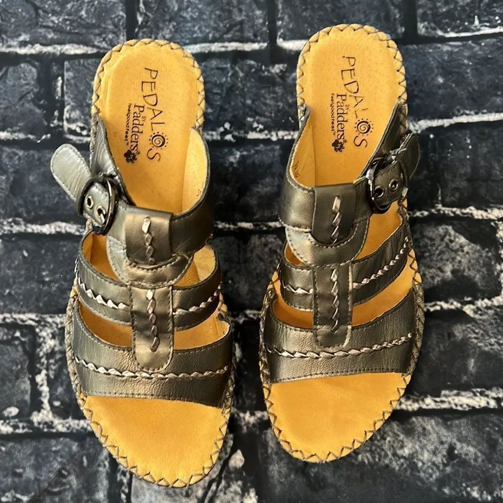 * Pedalos sandals metallic silver